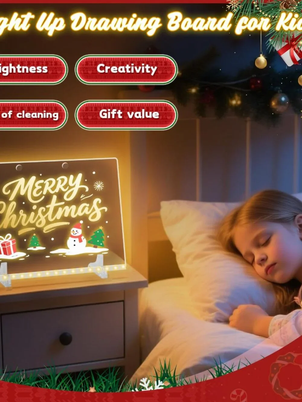 Lumiboard Led Drawing Board with 7 Colors,12